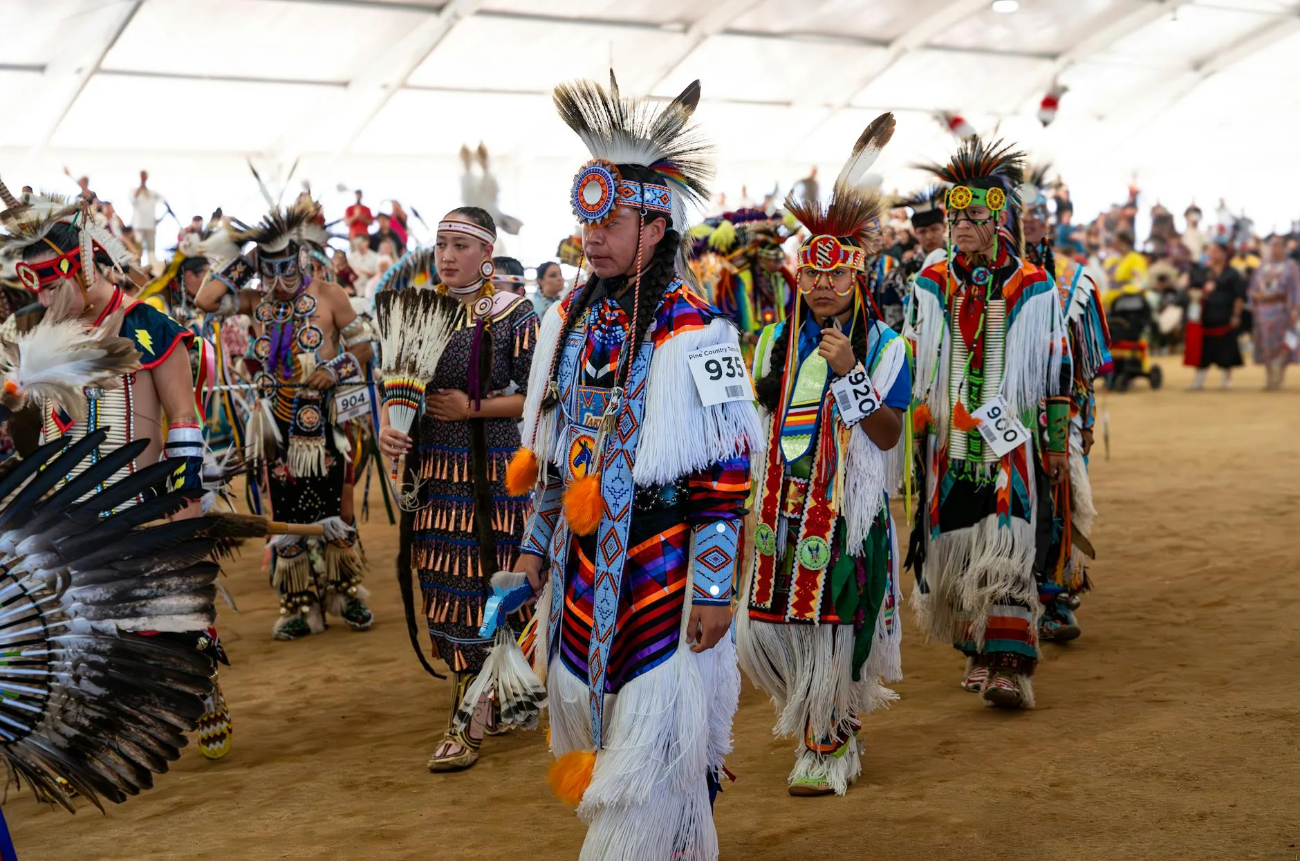 vibrant native american pow wow gathering